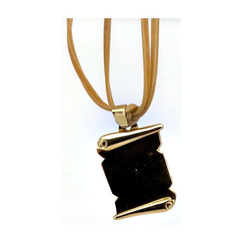 Medalla pergamino de oro 18k